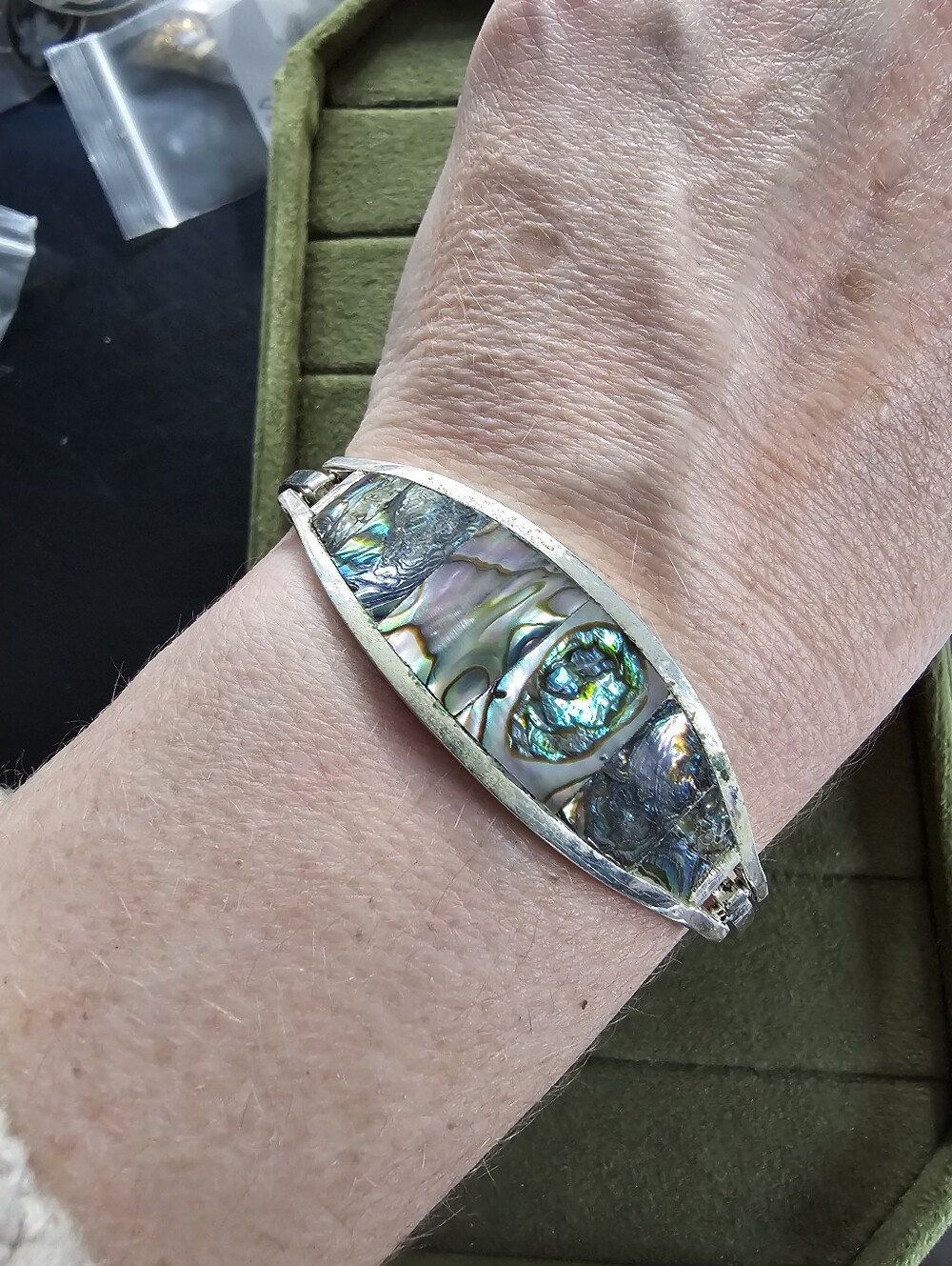 Vintage Alpaca Mexico Silver Bracelet